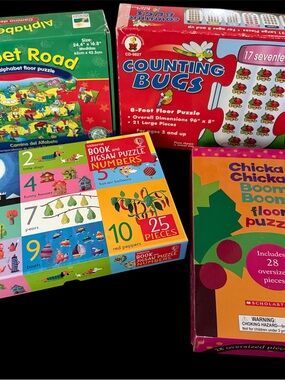 4: Numbers-Counting-Educational Books & Puzzles Chika Chika  Boom Boom